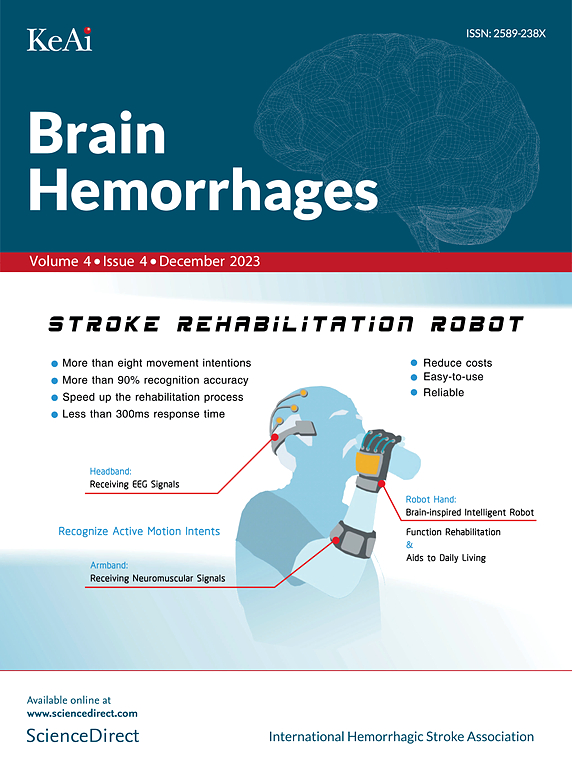 Go to journal home page - Brain Hemorrhages